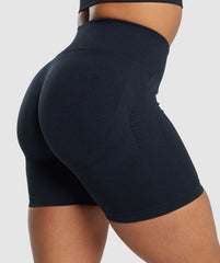 Lift Seamless Shorts - Midnight Blue/Black Marl