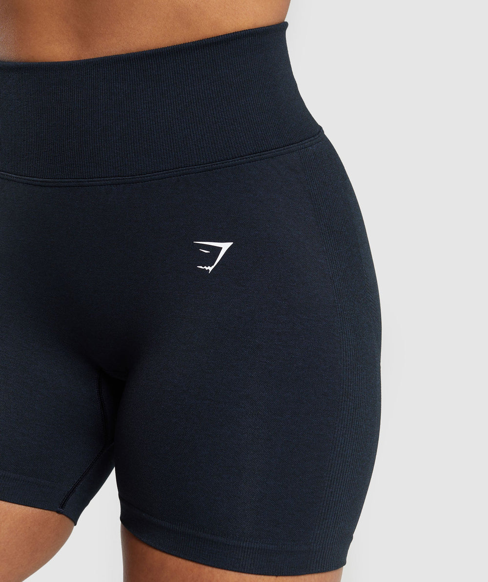 Lift Seamless Shorts - Midnight Blue/Black Marl