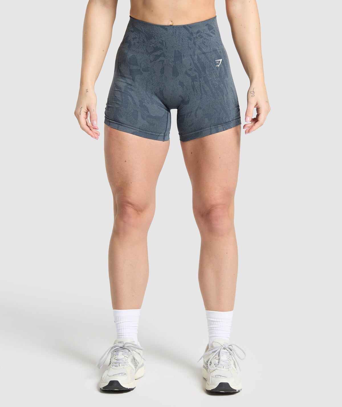 Adapt Camo Seamless Shorts - Titanium Blue/Denim Grey