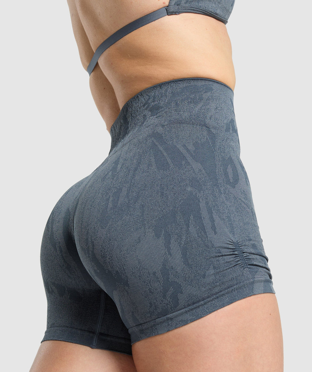 Adapt Camo Seamless Shorts - Titanium Blue/Denim Grey