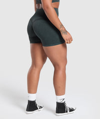 Gains Seamless Washed Shorts - Black