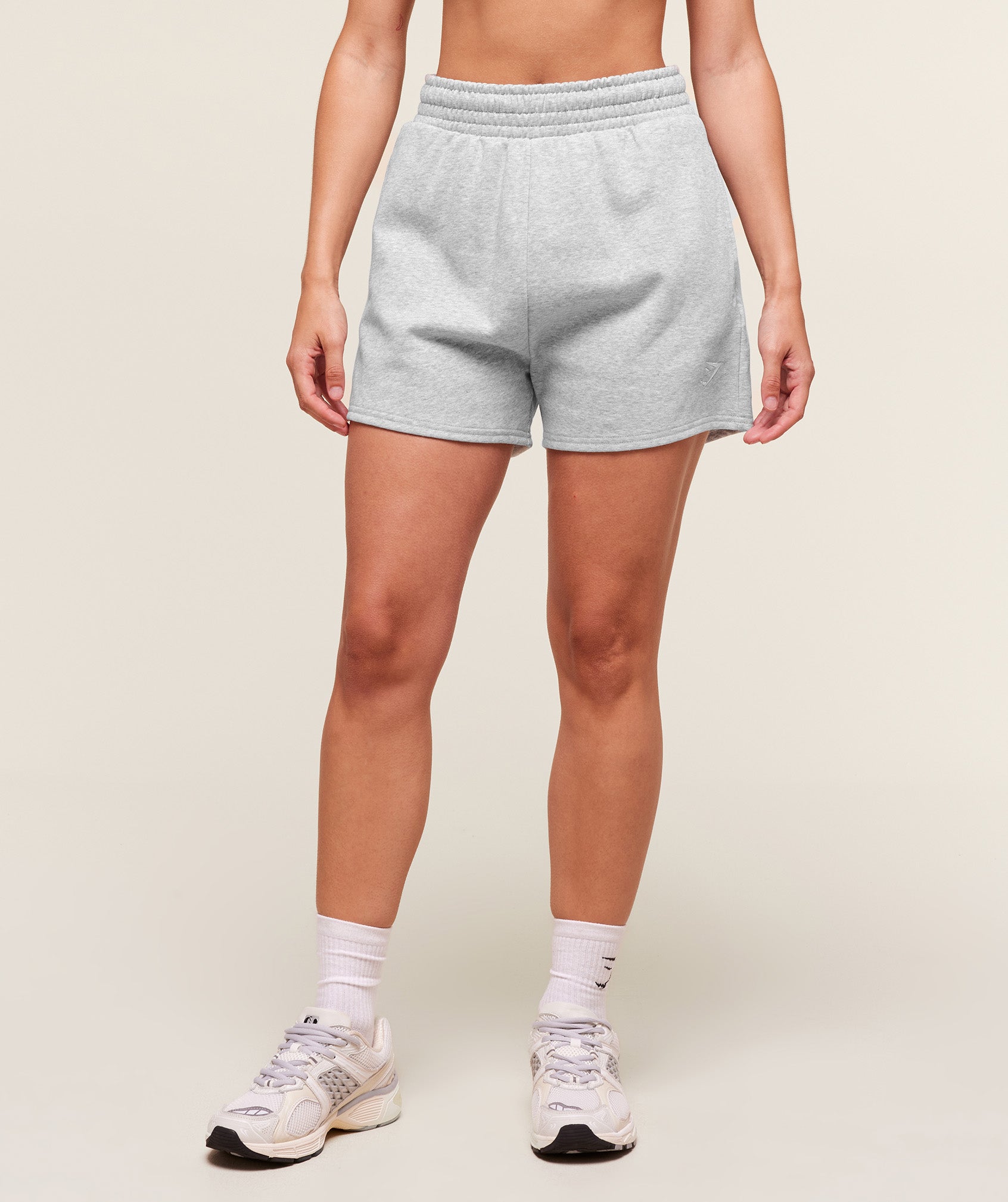 Training Fleece Shorts - Light Grey Core Marl