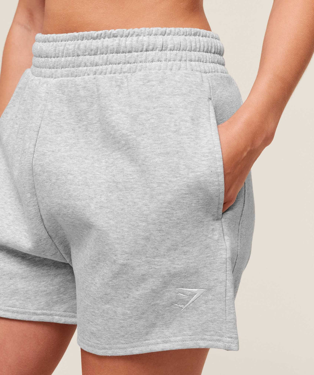 Training Fleece Shorts - Light Grey Core Marl