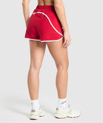 Training Contrast Loose Shorts 2.5" - Carmine Red