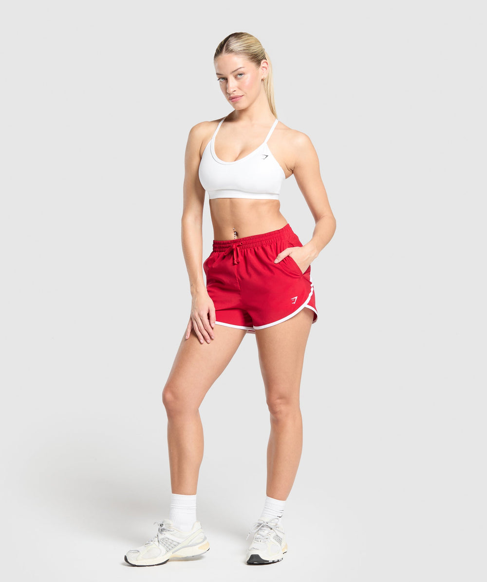 Training Contrast Loose Shorts 2.5" - Carmine Red
