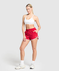 Training Contrast Loose Shorts 2.5" - Carmine Red