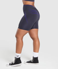 Apex Lift Seamless Shorts - Heavy Blue/Cobalt Purple
