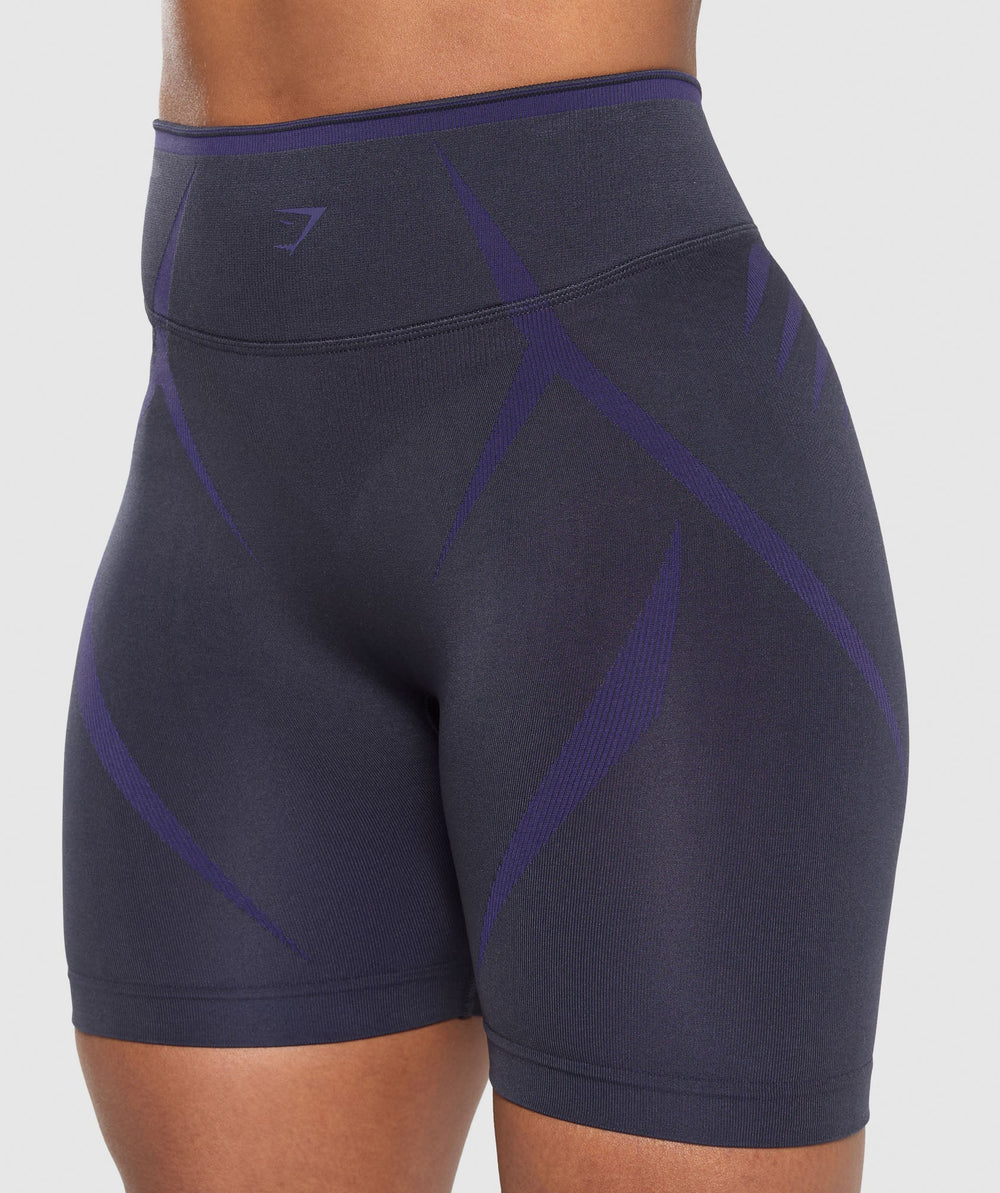 Apex Lift Seamless Shorts - Heavy Blue/Cobalt Purple