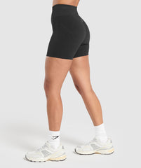 Luxe Seamless Shorts - Coal Marl