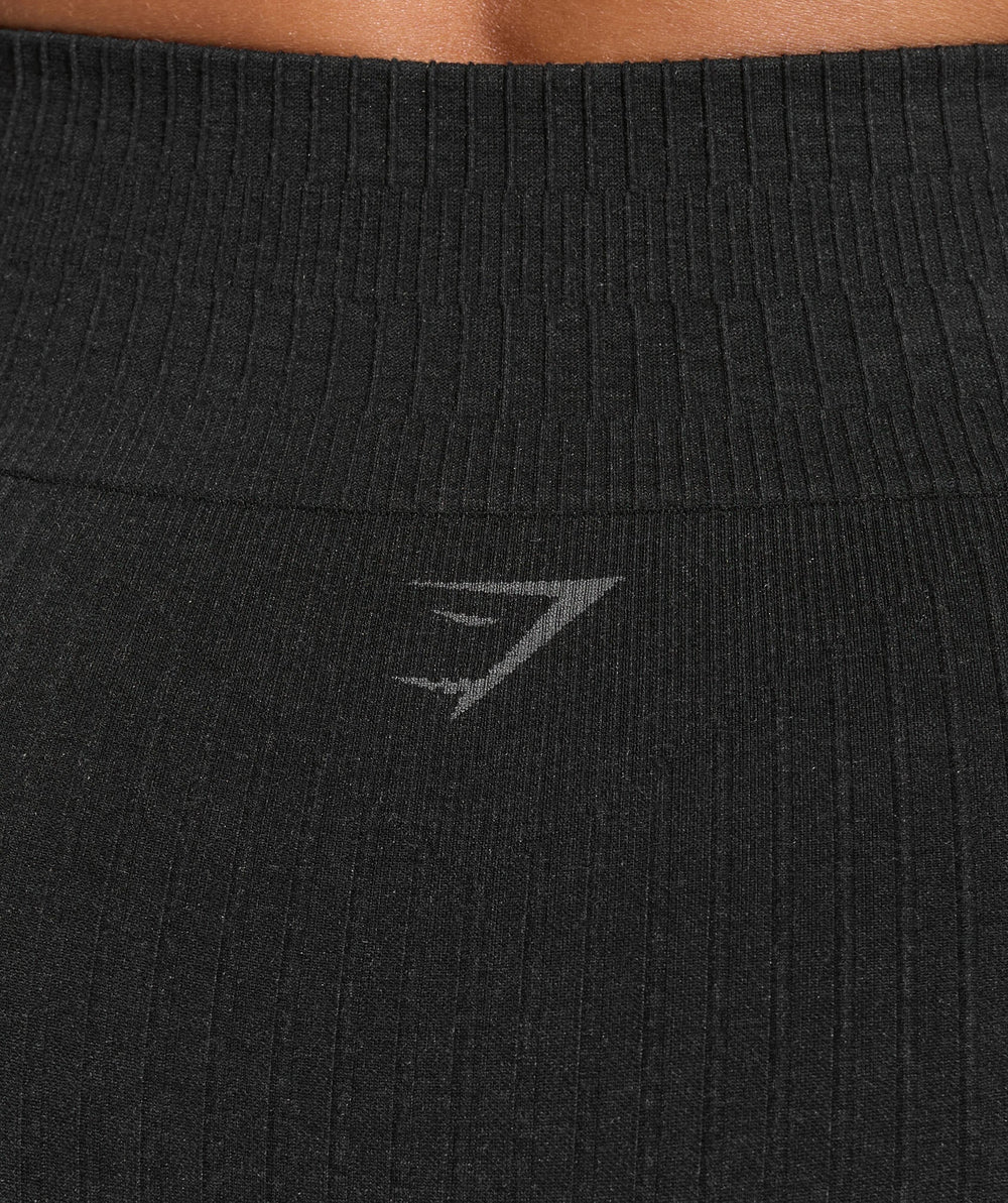 Luxe Seamless Shorts - Coal Marl