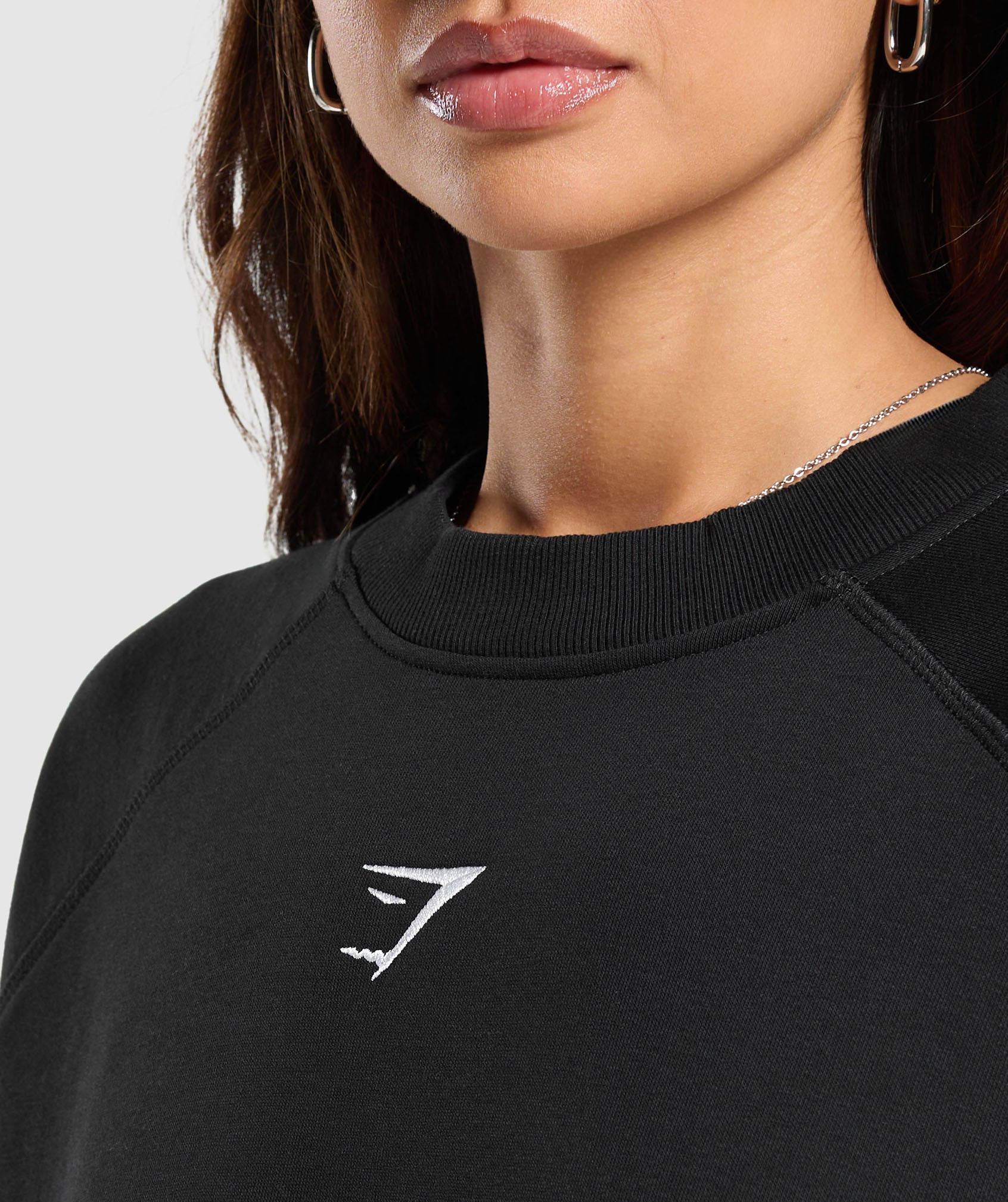 Training Oversized Fleece Sweatshirt - Black