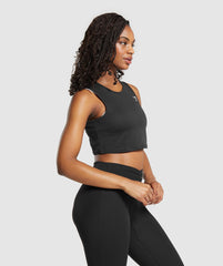 Training Crop Tank - Black