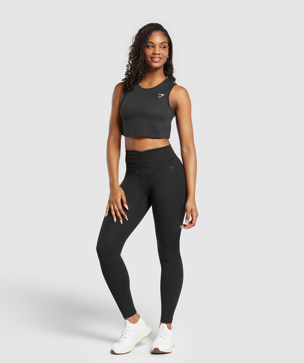 Training Crop Tank - Black