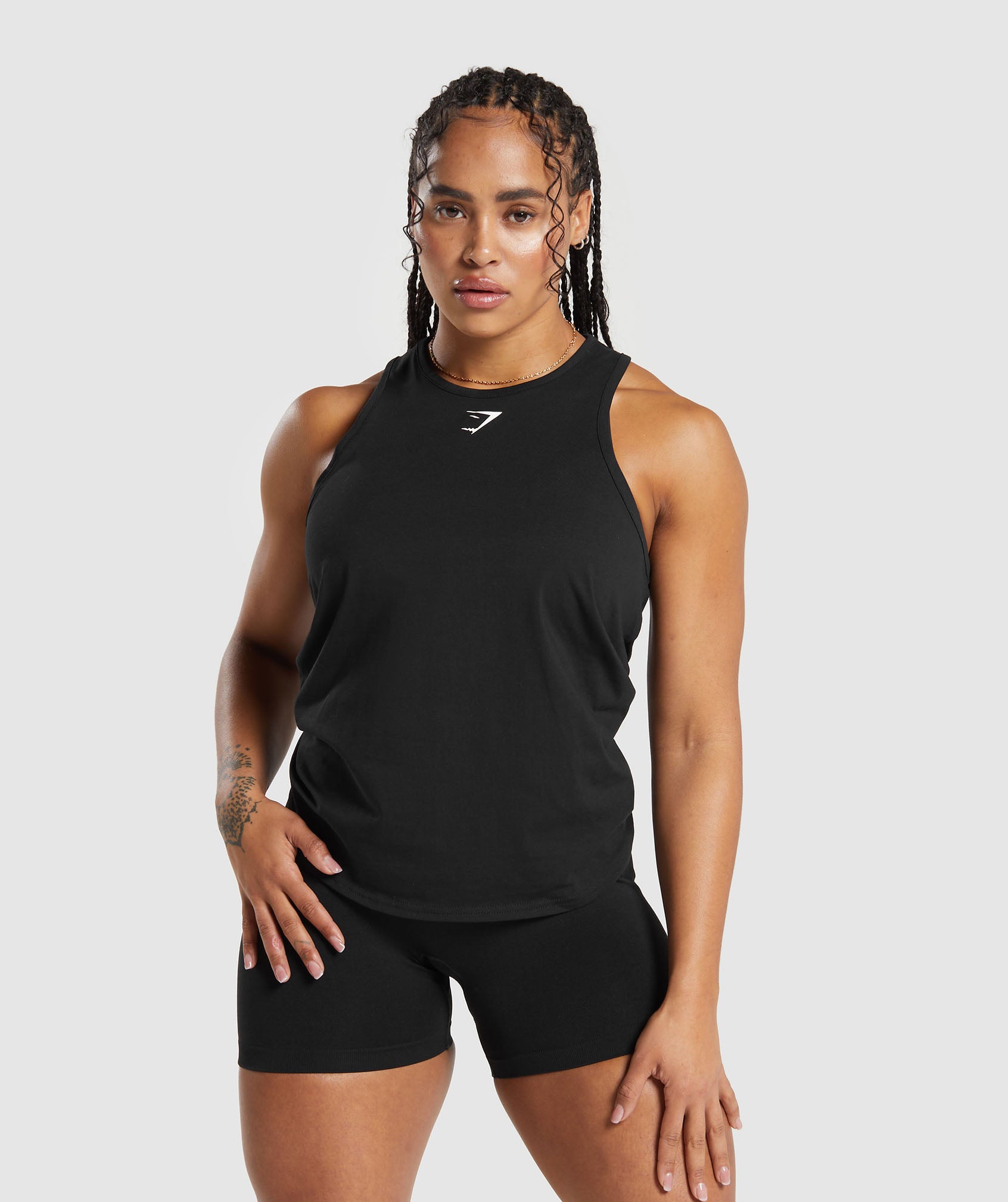 Training Cotton Tank - Black