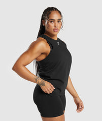 Training Cotton Tank - Black
