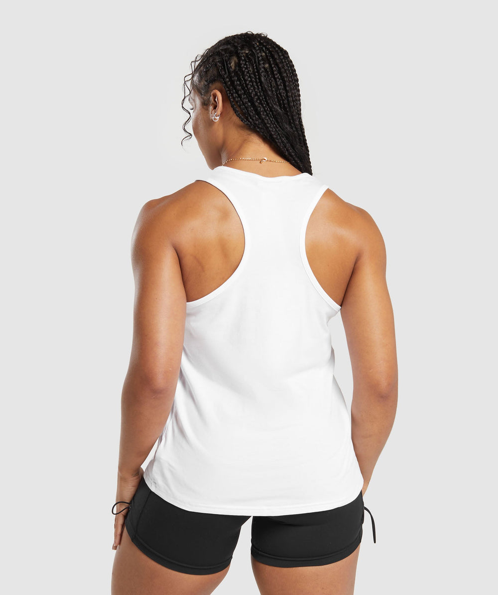 Training Cotton Tank - White