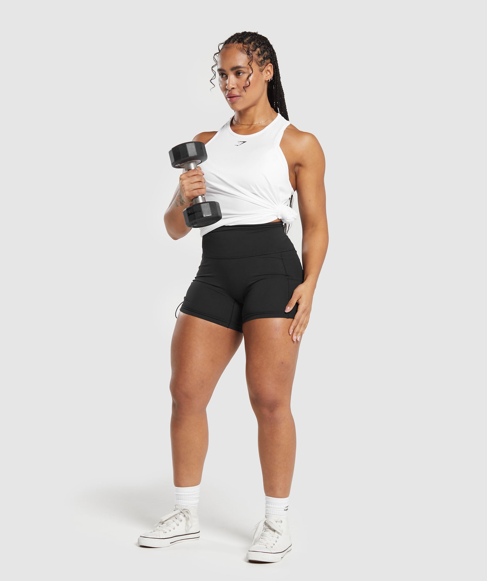 Training Cotton Tank - White