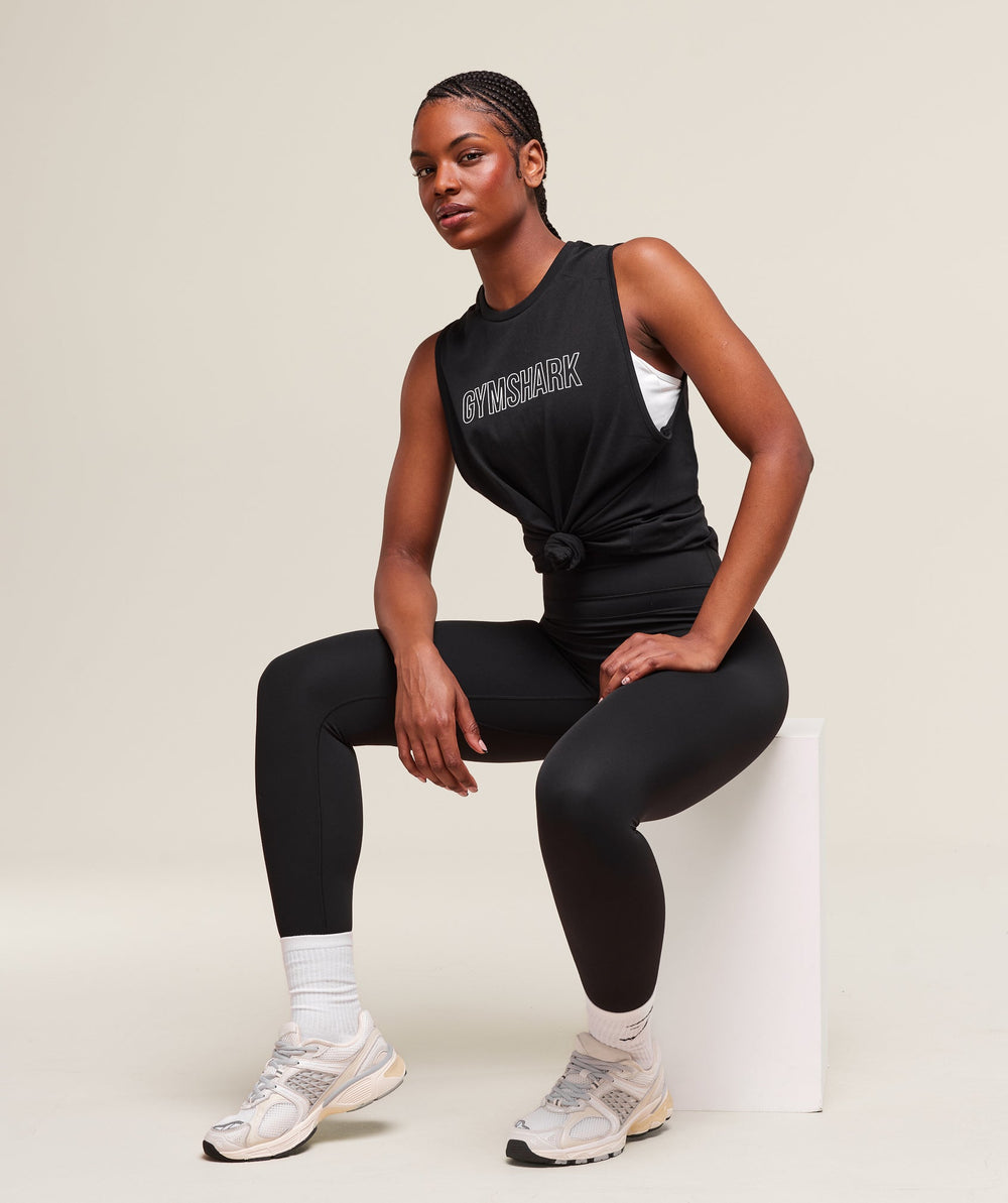 Trace Graphic Tank - Black