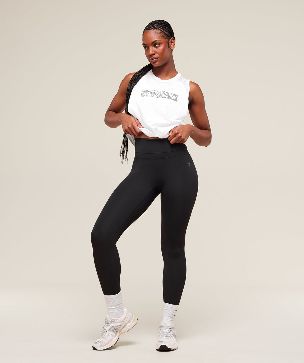 Trace Graphic Tank - White