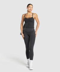 Elevate Mesh Tank With Shelf - Black
