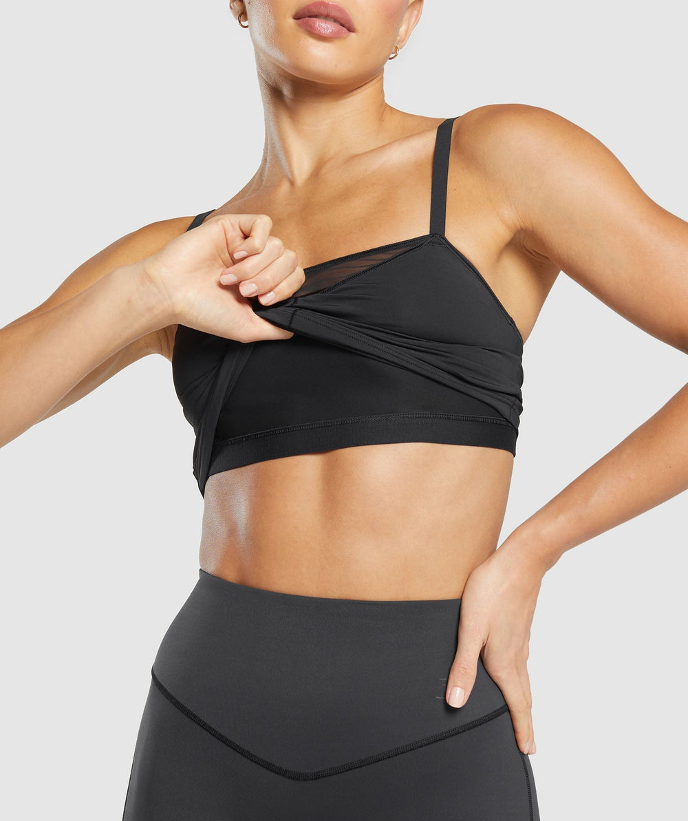 Elevate Mesh Tank With Shelf - Black