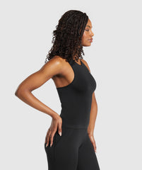 Everyday Seamless Tight Fit Tank - Black
