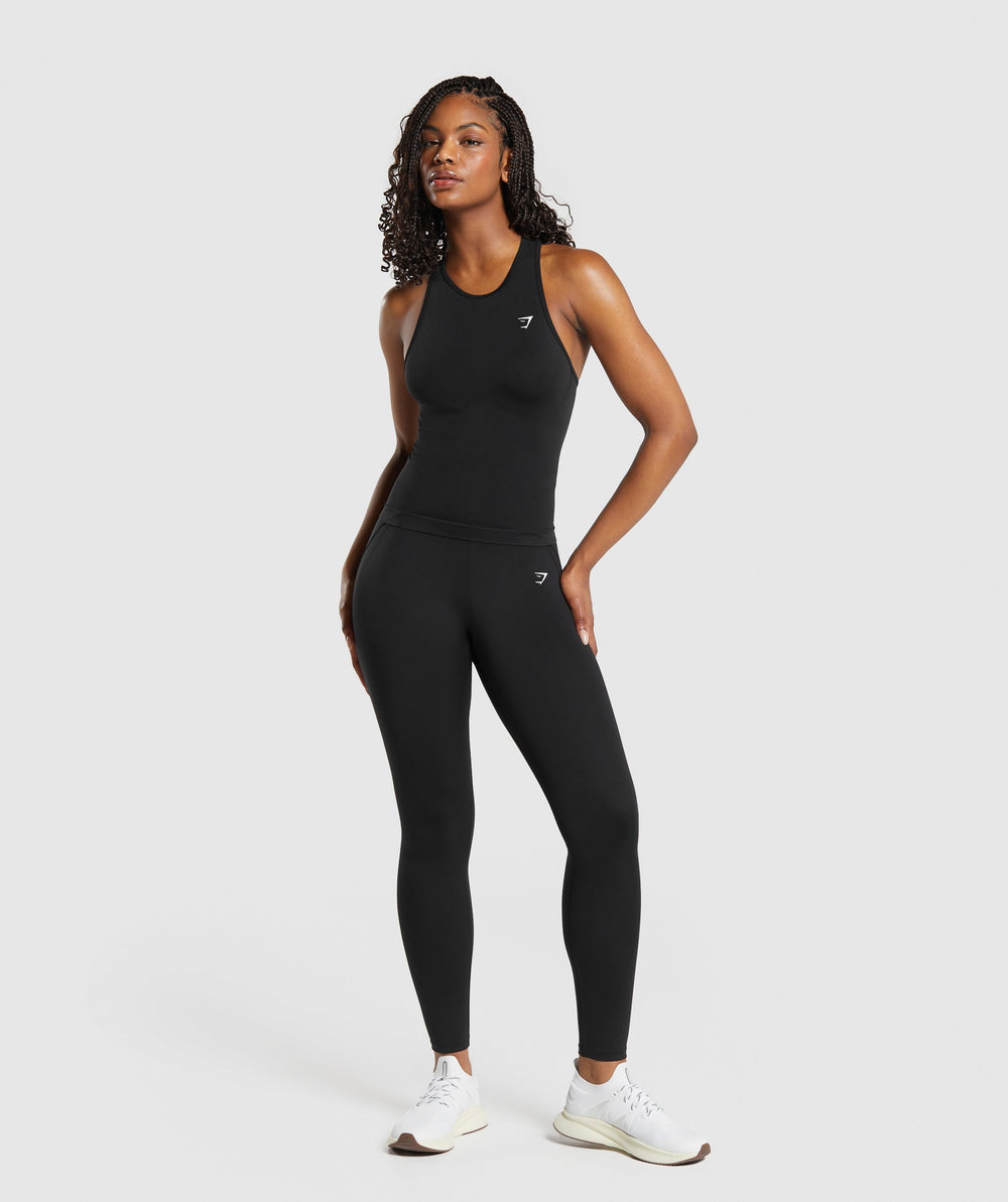 Everyday Seamless Tight Fit Tank - Black