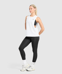 Training Drop Arm Tank - White