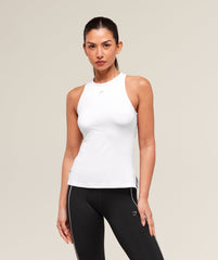 Running Back Vent Tank - White