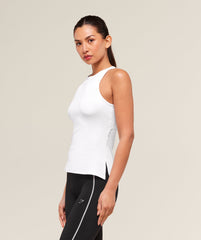 Running Back Vent Tank - White