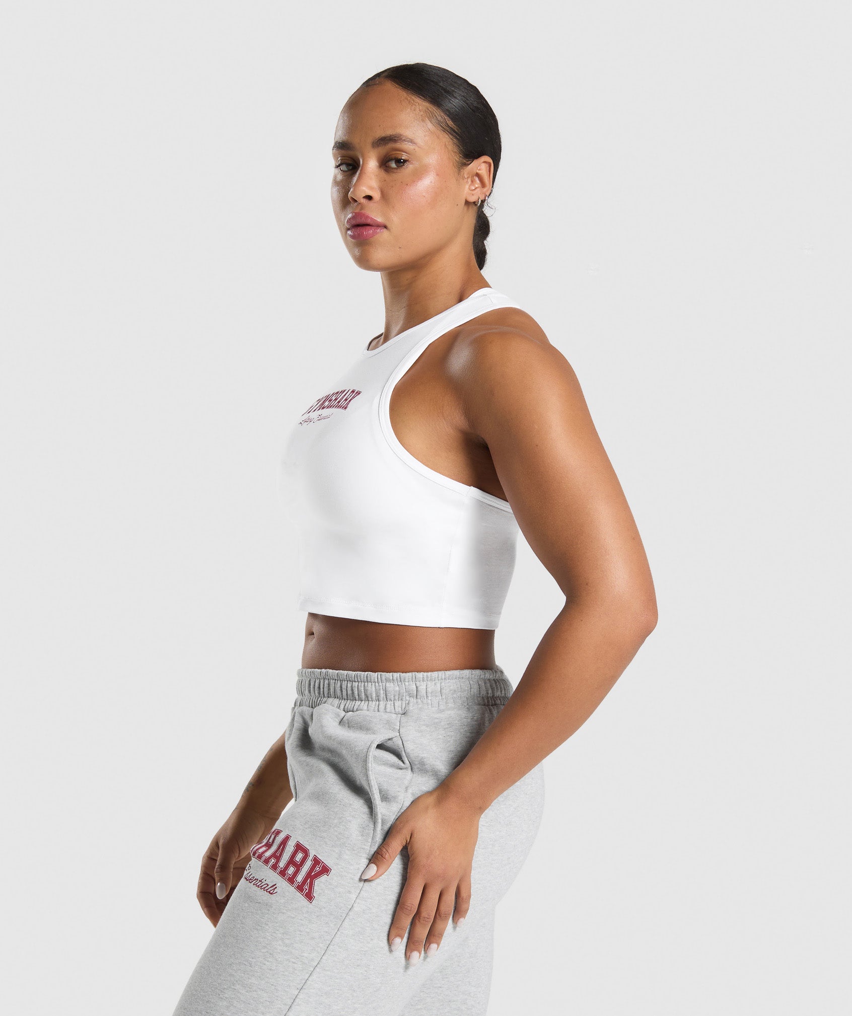 Lifting Essentials Graphic Tank - White
