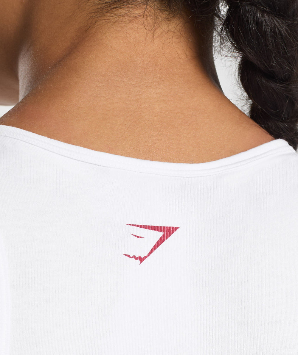 Lifting Essentials Graphic Tank - White