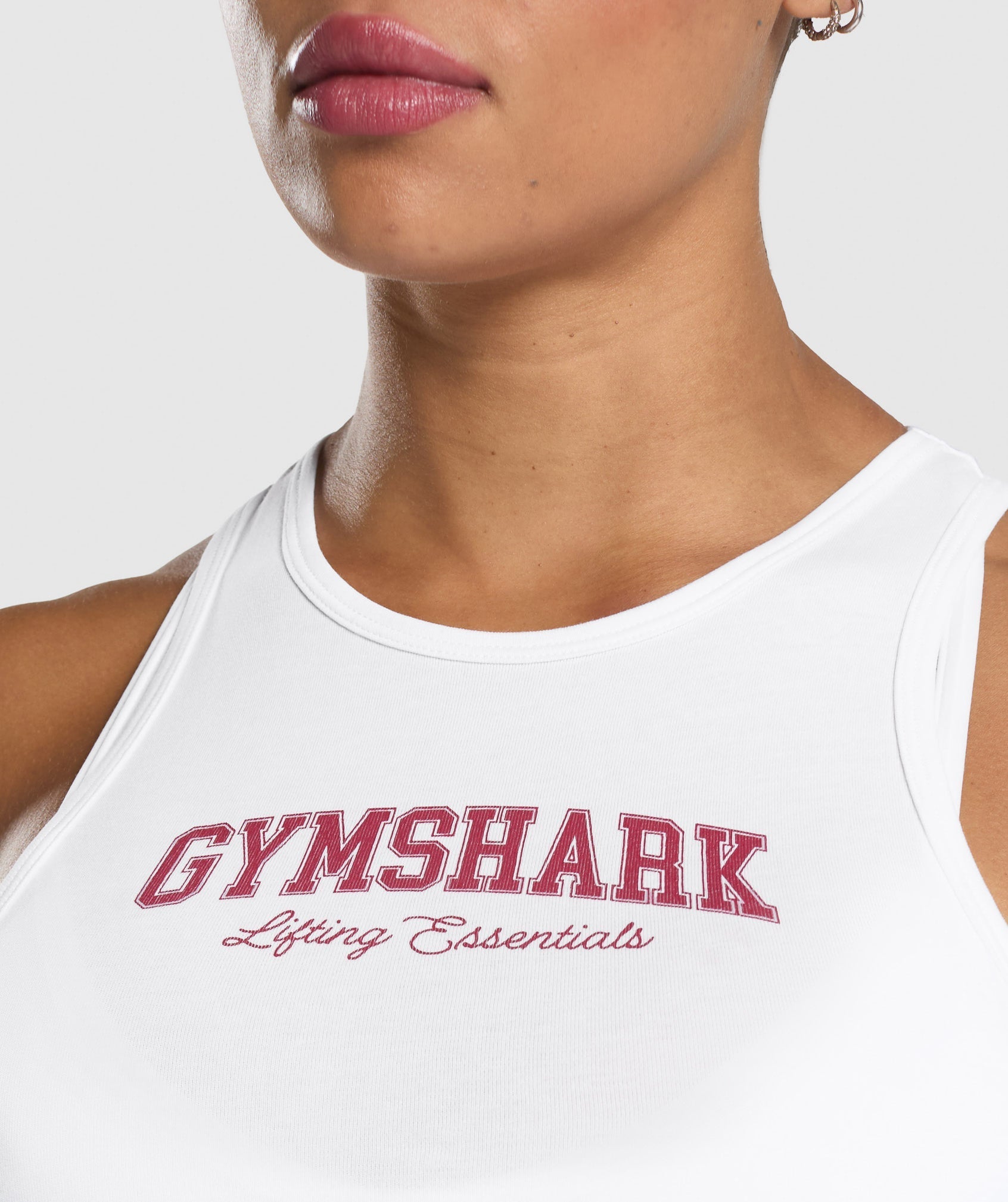 Lifting Essentials Graphic Tank - White