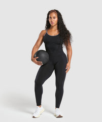 Apex Contrast Tank With Shelf - Black/Brushed Grey