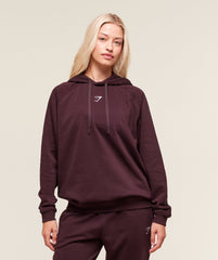 Training Oversized Fleece Hoodie - Cherry Purple