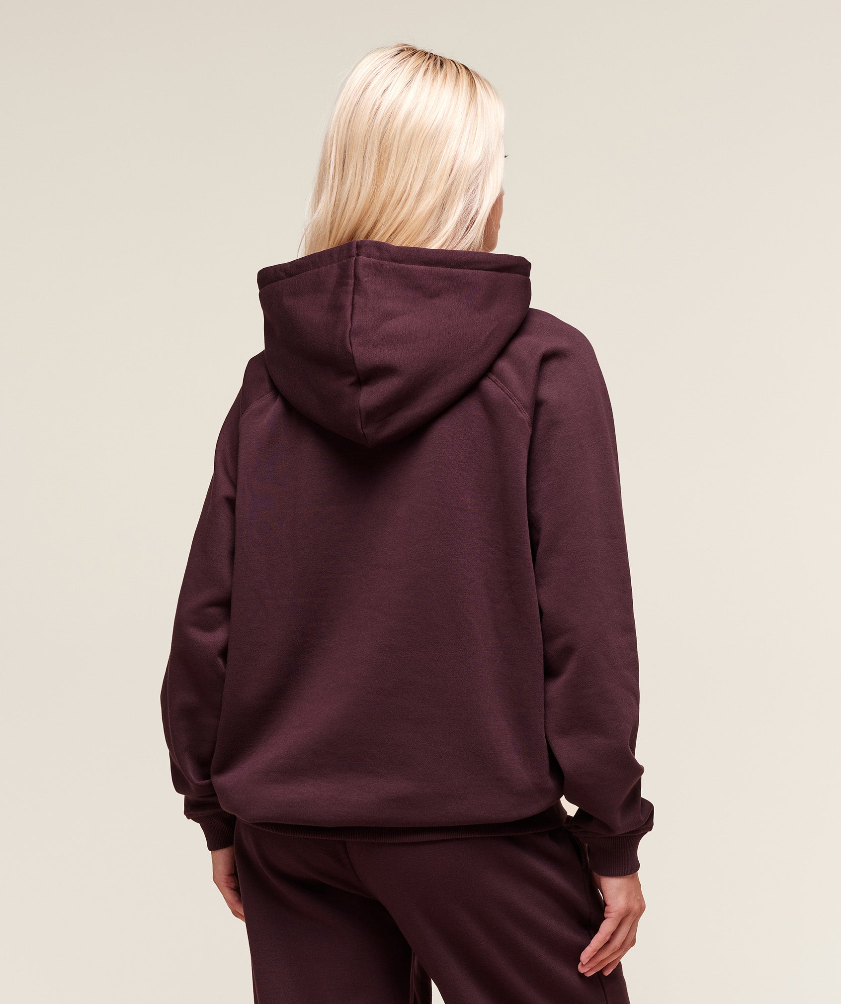Training Oversized Fleece Hoodie - Cherry Purple