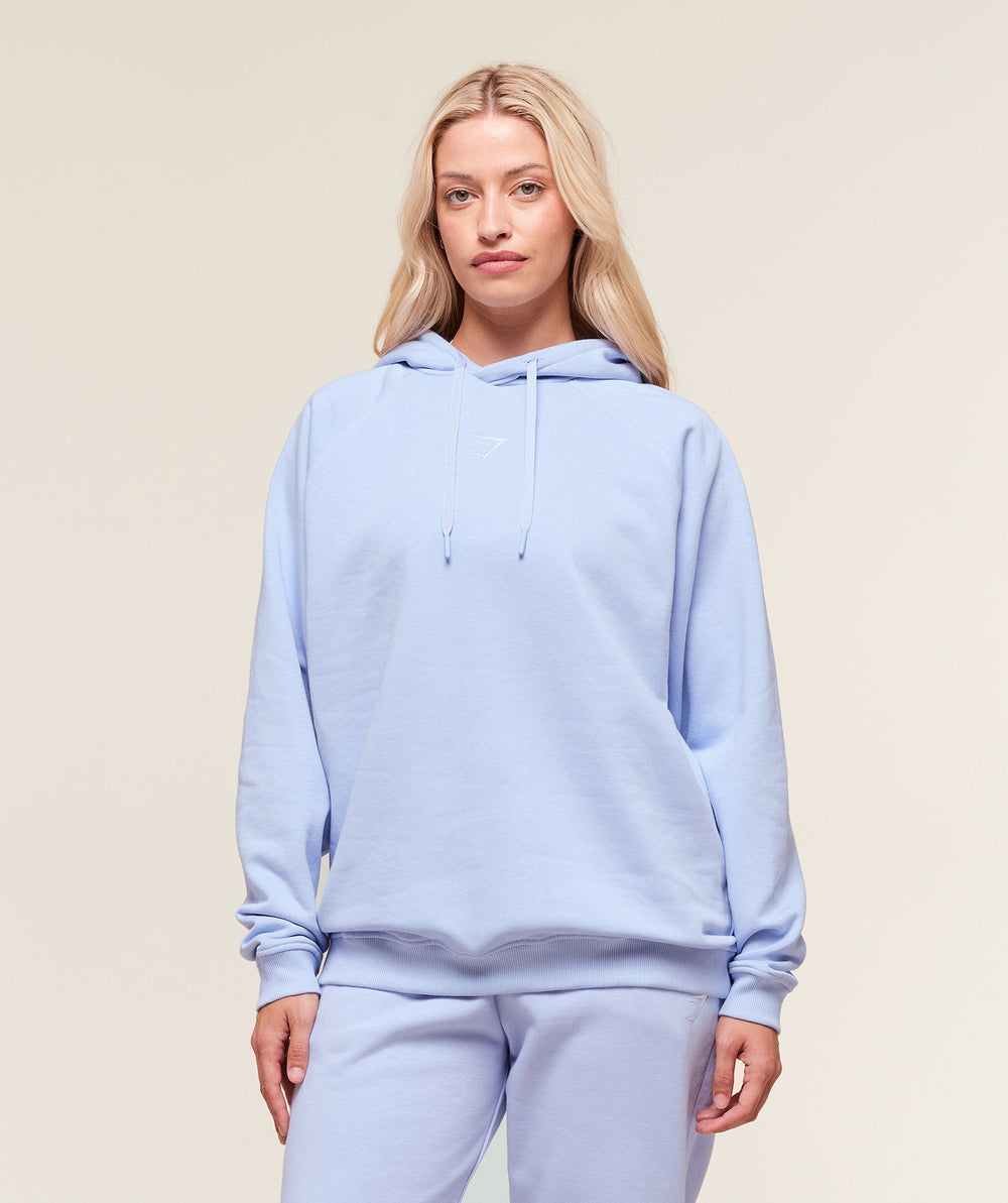Training Oversized Fleece Hoodie - Peri Blue