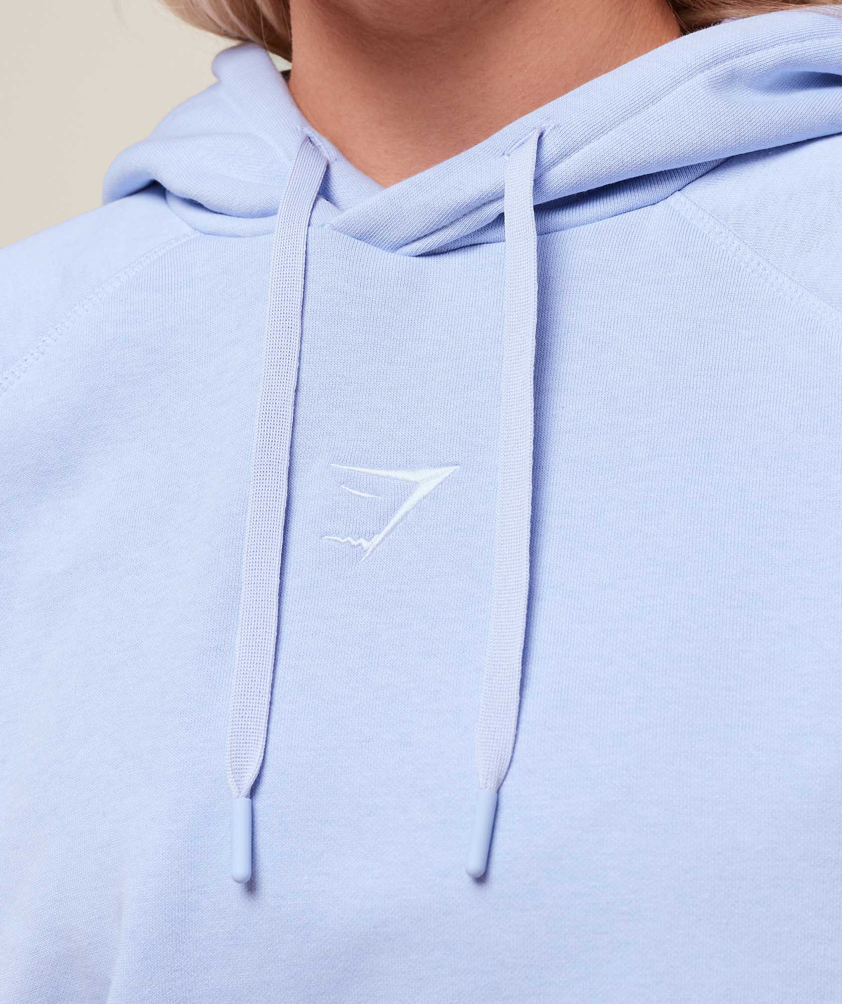 Training Oversized Fleece Hoodie - Peri Blue