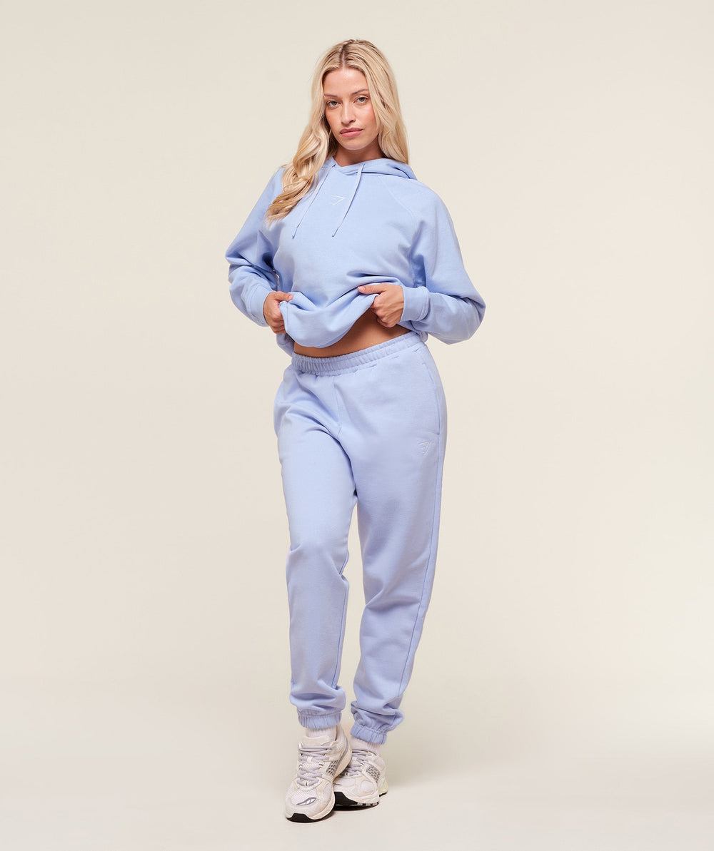 Training Oversized Fleece Hoodie - Peri Blue