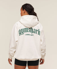 Strength Department Oversized Hoodie - Soft White