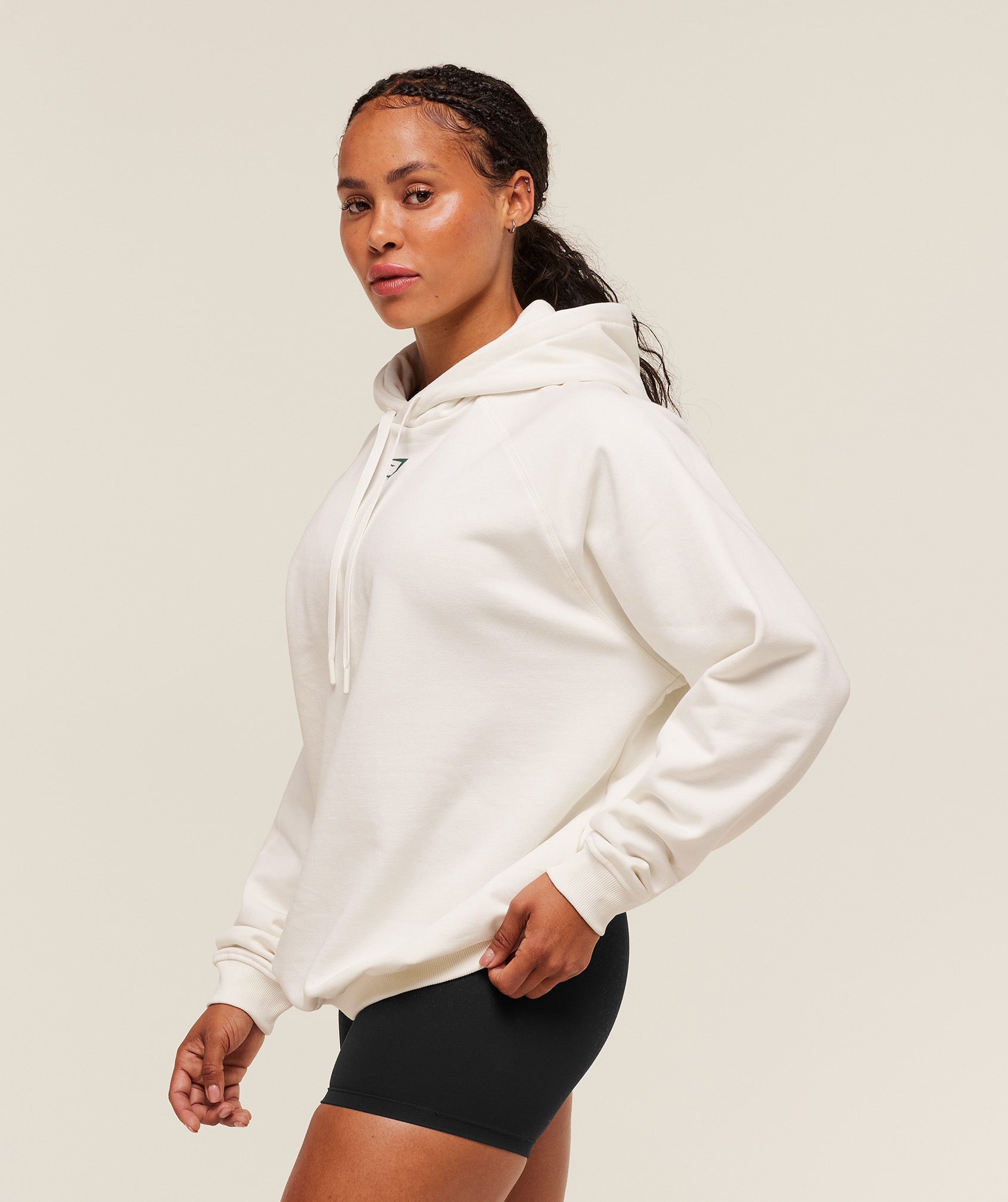 Strength Department Oversized Hoodie - Soft White