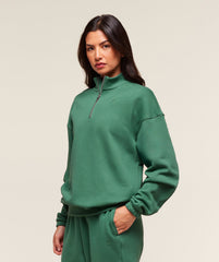 Rest Day Sweats 2.0 1/4 Zip Pullover - Lift Green