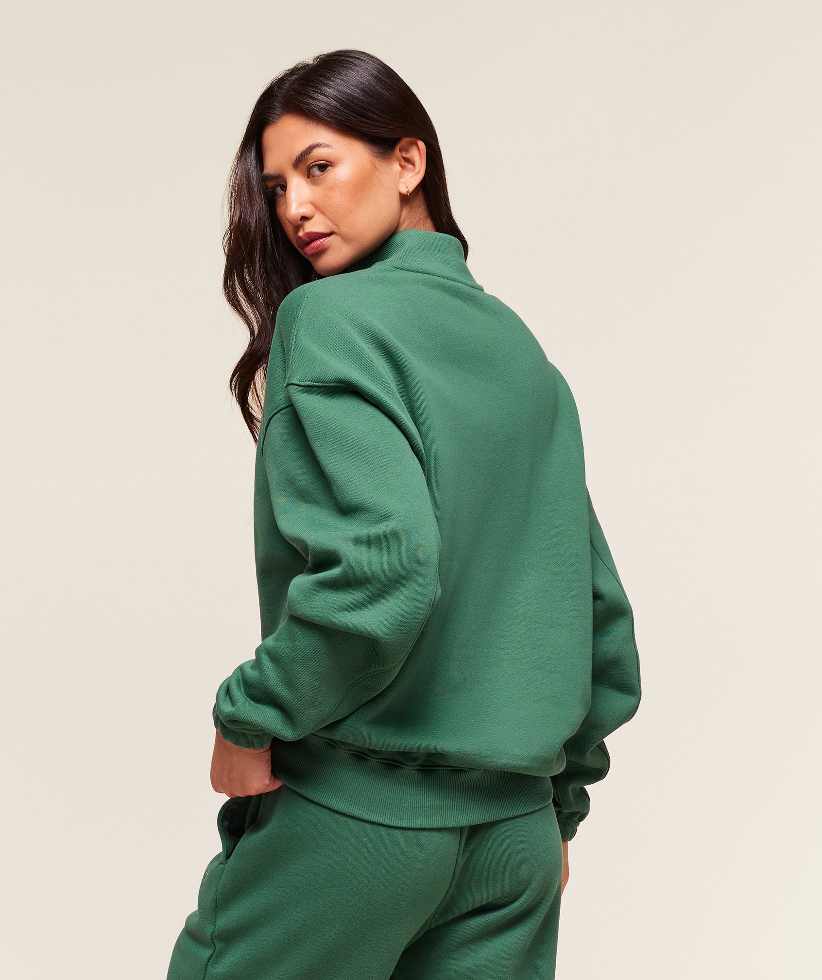 Rest Day Sweats 2.0 1/4 Zip Pullover - Lift Green