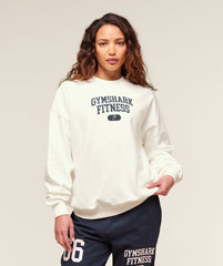 Varsity Graphic Pullover - Soft White