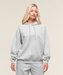 Training Oversized Fleece Hoodie - Light Grey Core Marl