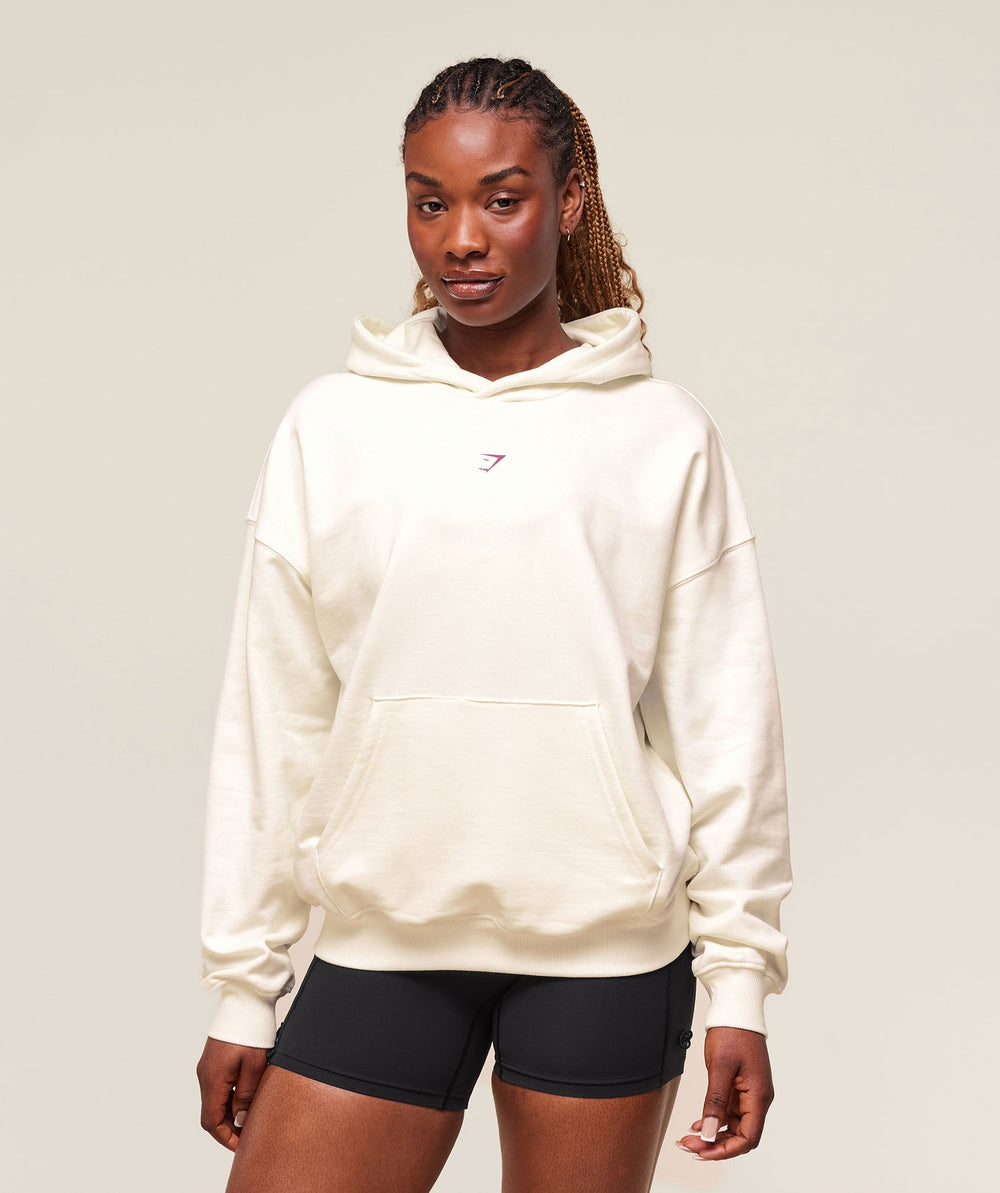 Dump Truck Graphic Hoodie - Soft White