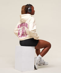 Dump Truck Graphic Hoodie - Soft White