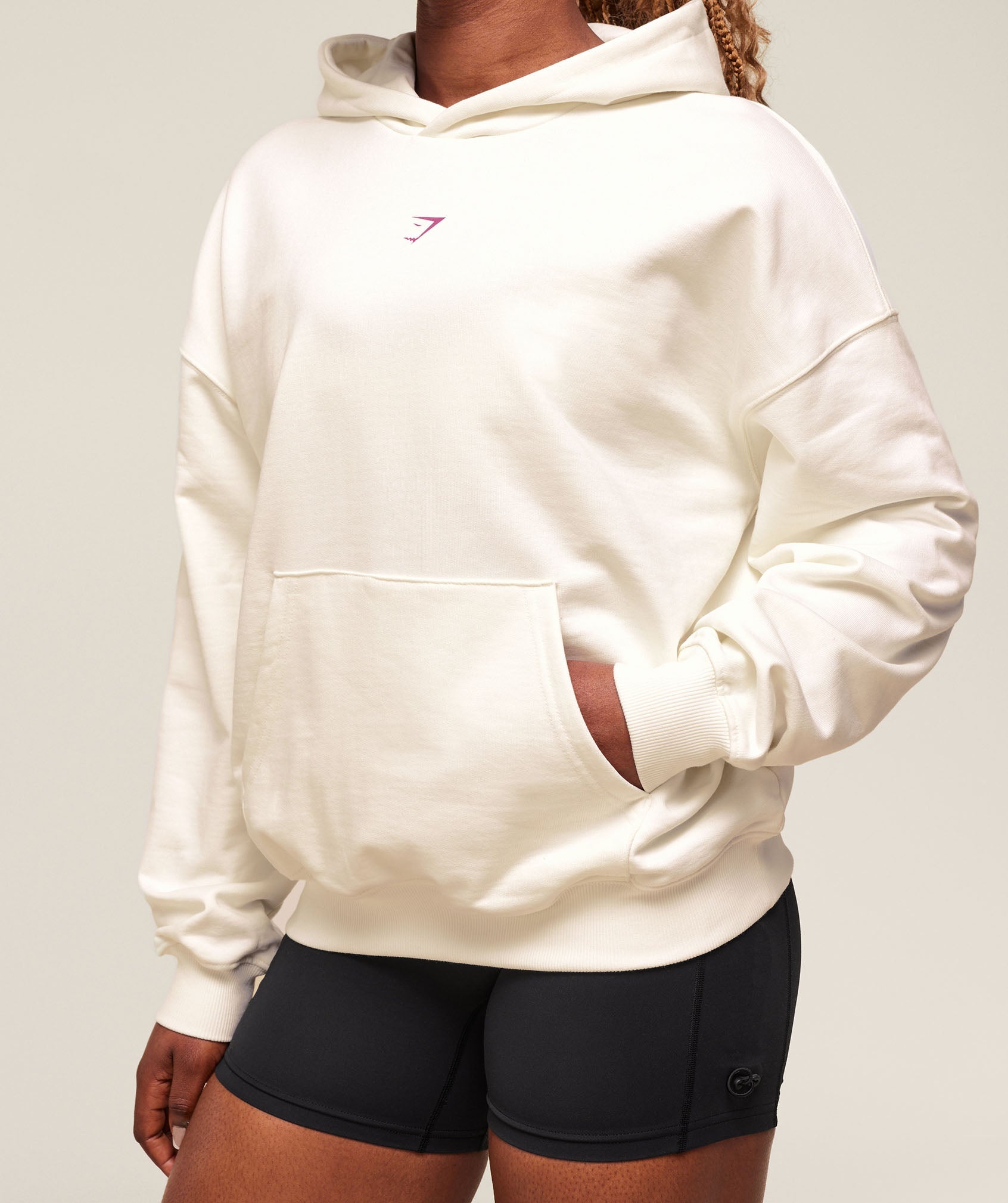 Dump Truck Graphic Hoodie - Soft White
