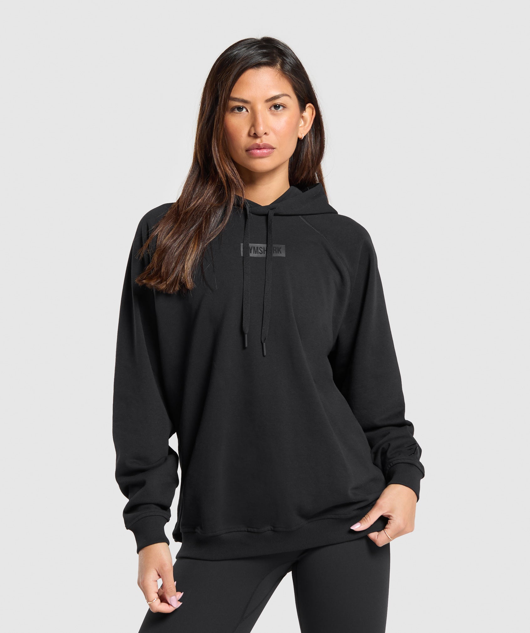 Block Oversized Hoodie - Black