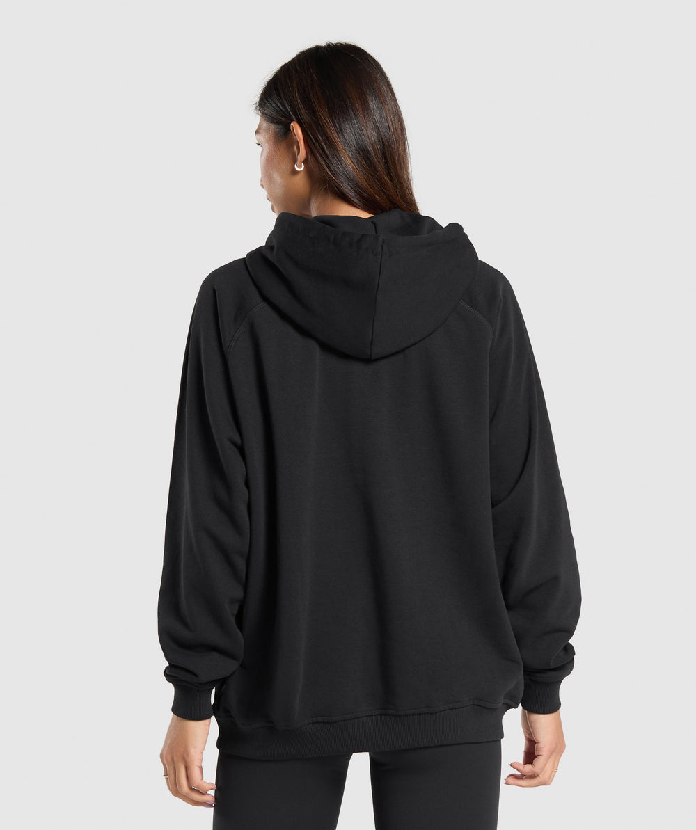 Block Oversized Hoodie - Black